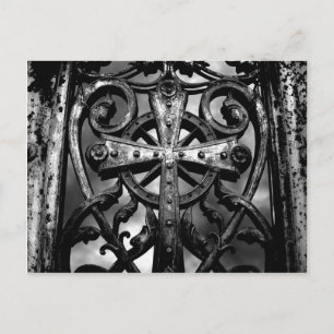 Celtic cross crypt door postcard