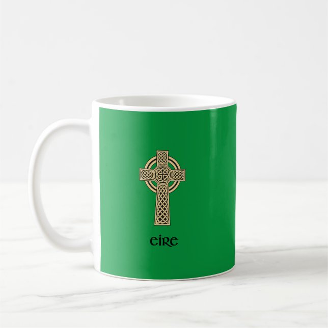 "Celtic Cross - Eire" Coffee Mug (Left)
