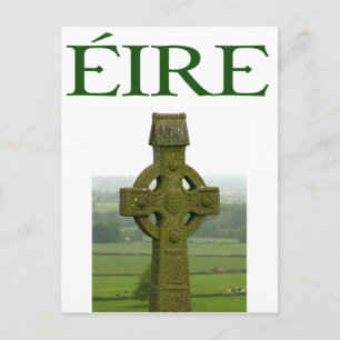 Celtic Cross Eire Irish Shirts and gifts Postcard
