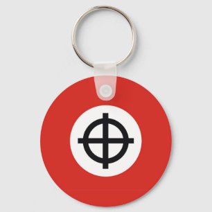 celtic cross flag key ring