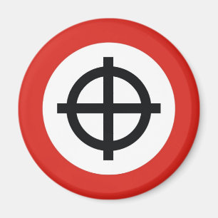 celtic cross flag magnet