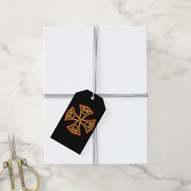 Celtic cross gift tags (With Twine)