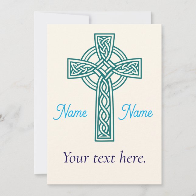 Celtic Cross Invitation (Front)