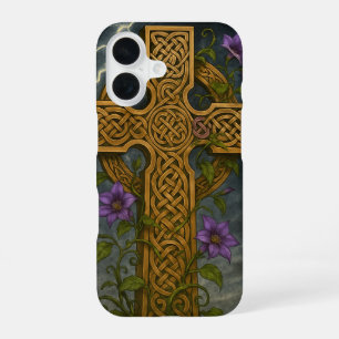 Celtic Cross iPhone 16 Case
