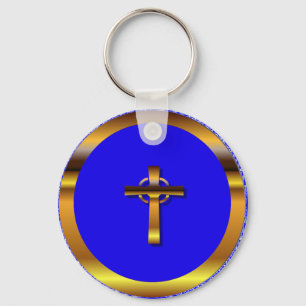 Celtic cross keychain