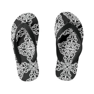 celtic cross kids flip flops