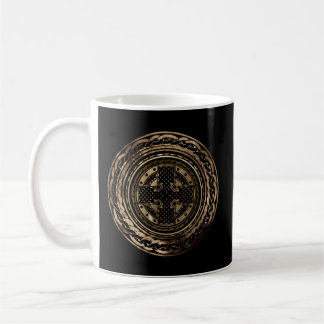 Celtic Cross Knot Irish Scottish Shield Warrior Coffee Mug