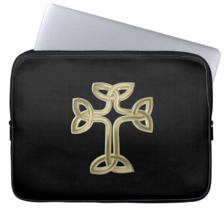 Celtic cross knot laptop sleeve