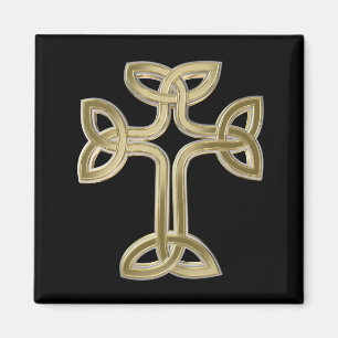 Celtic cross knot magnet