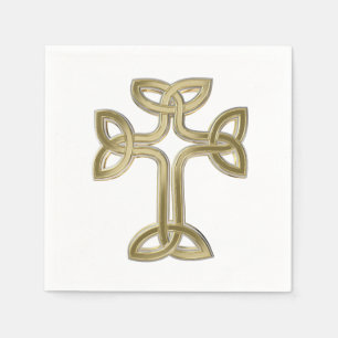 Celtic cross knot napkin