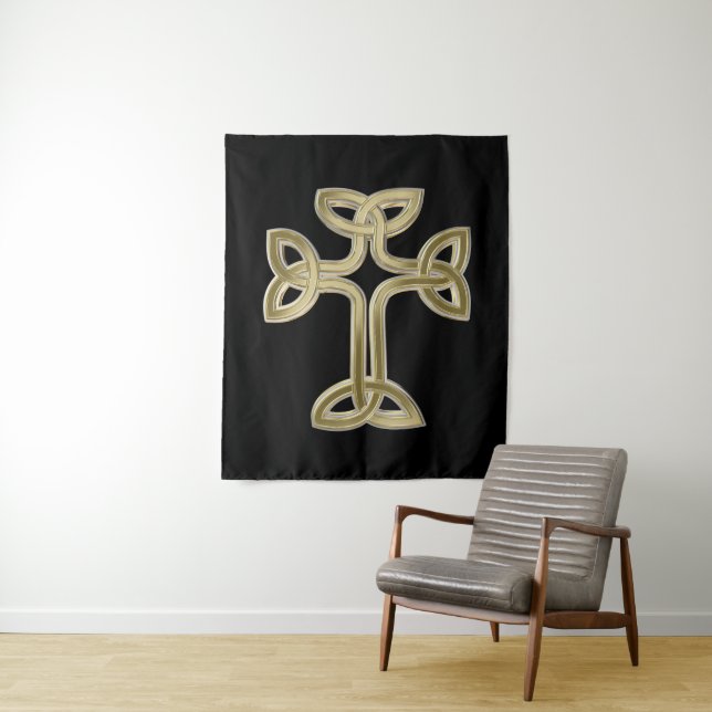 Celtic cross knot tapestry (In Situ)