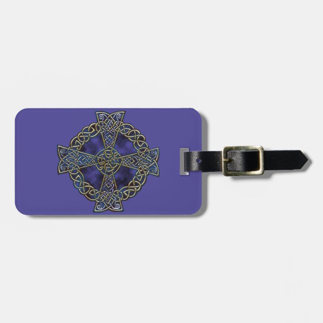 Celtic Cross Luggage Tag (Front Horizontal)
