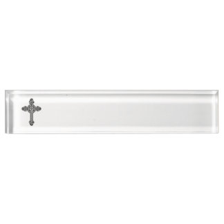 Celtic cross nameplate