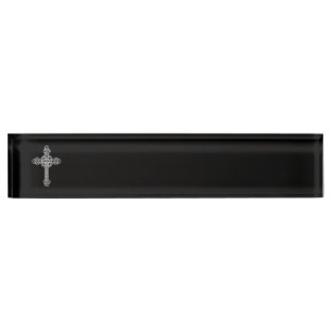 Celtic cross nameplate