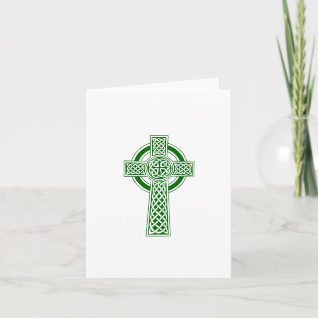 Celtic cross note card customisable (Front)