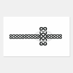 Celtic Cross Rectangular Sticker