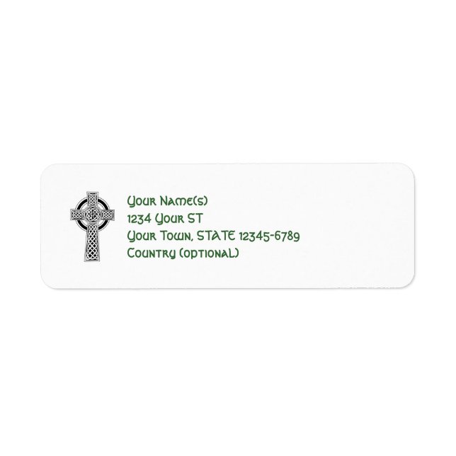 Celtic Cross - return address labels (Front)