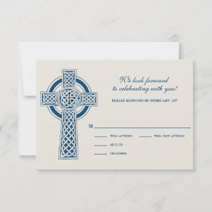 Celtic Cross RVSP Card