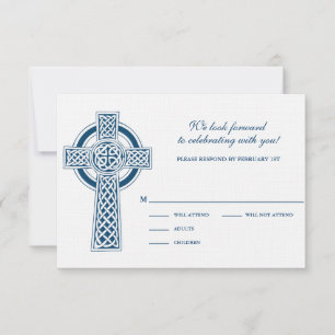 Celtic Cross RVSP Card