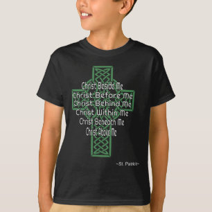Celtic Cross Shirt St Patrick's Prayer Christian G