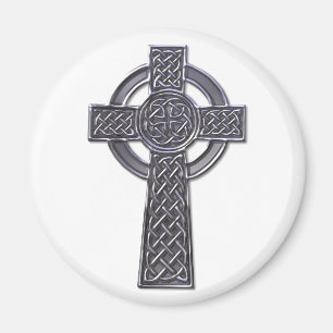 Celtic Cross - Silver Magnet
