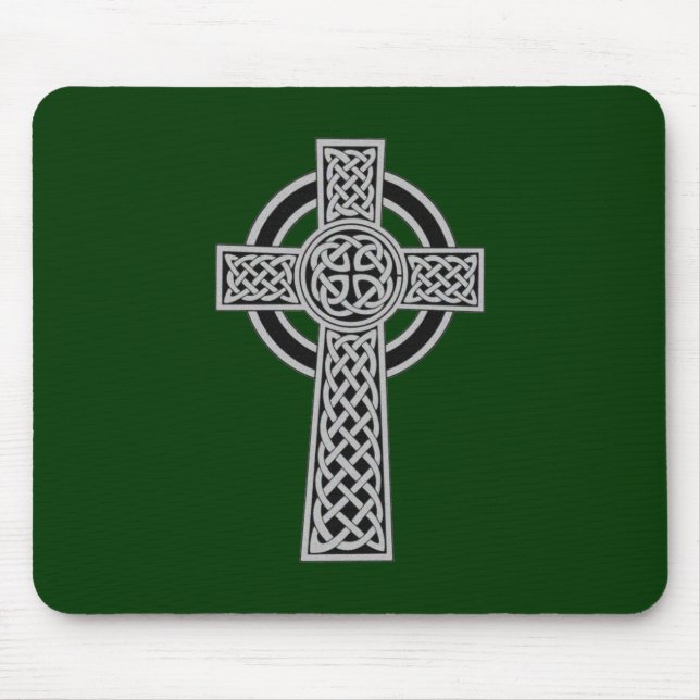 Celtic Cross - Silver Mouse Pad (Front)