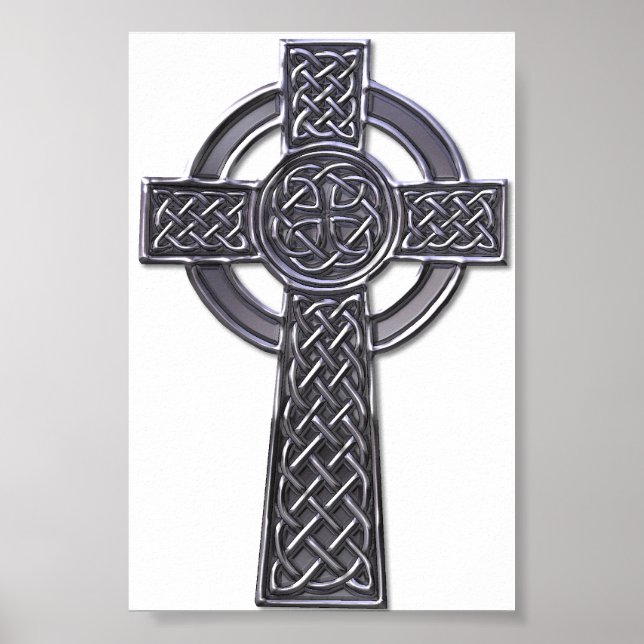 Celtic Cross - Silver Poster (Front)