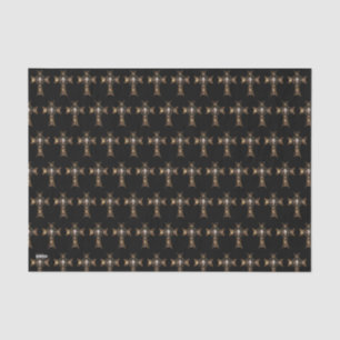 Celtic Cross & Skull (Gold) Tissue Paper