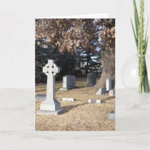 Celtic Cross Sympathy Card