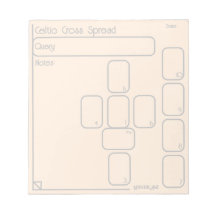 Celtic Cross Tarot Spread (medium, simple gold)