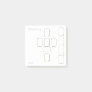 Celtic Cross Tarot Spread (small, simple) Post-it Notes