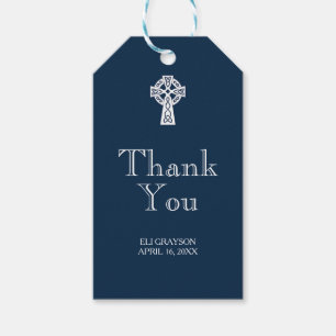 Celtic Cross Thank You Tag - Modern