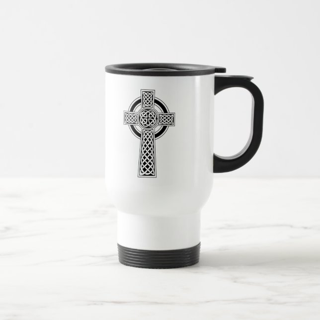 Celtic Cross Travel Mug (Right)