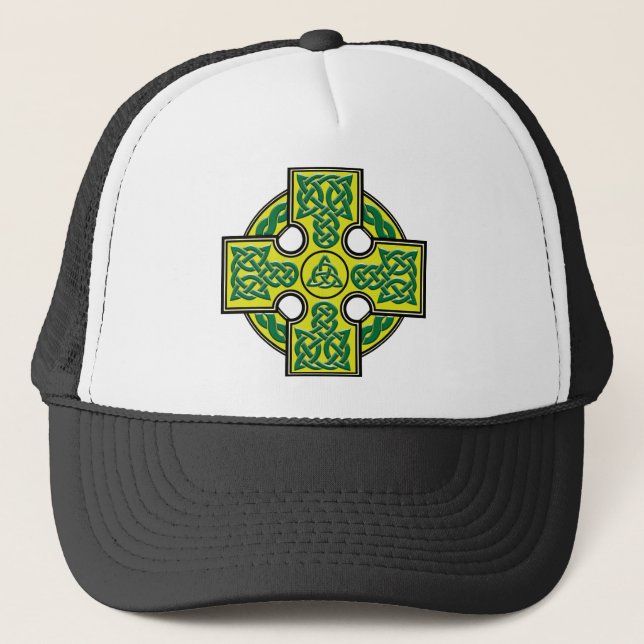 celtic cross trucker hat (Front)