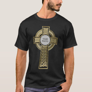 Celtic cross with your photo T-Shirt