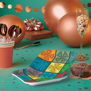 Celtic Crosses Paper Plate