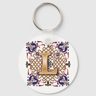 Celtic Design Letter L Key Ring