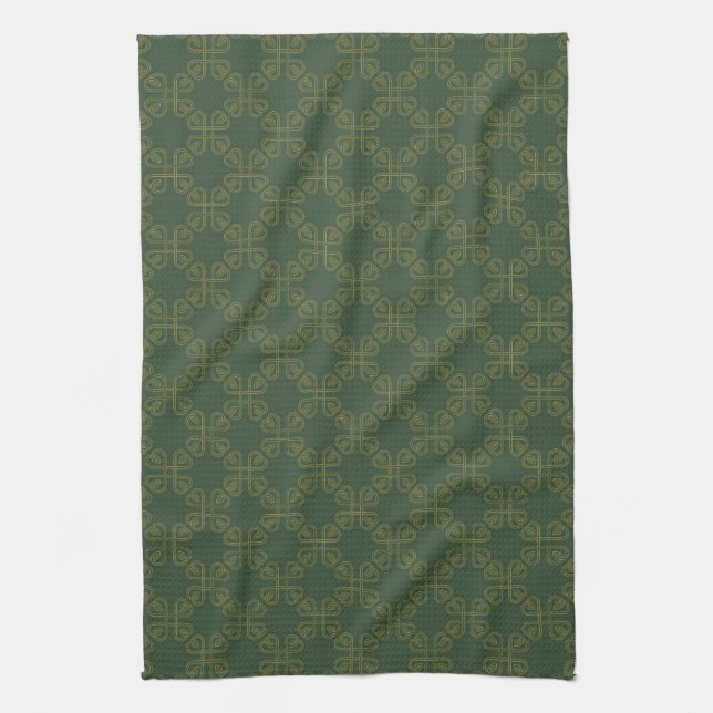 Celtic Design Pattern Tea Towel (Vertical)