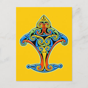 Celtic design postcard