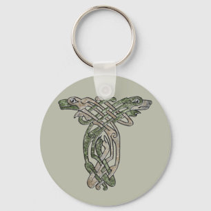Celtic Dogs Key Ring