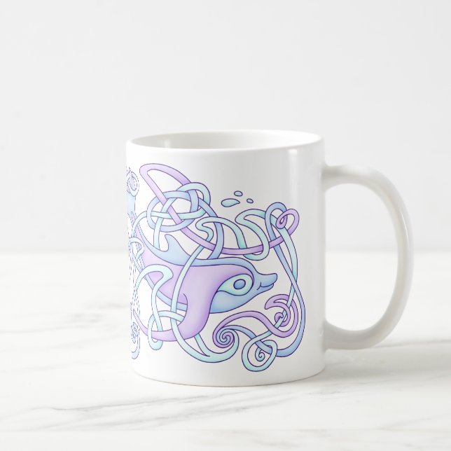 Celtic Dolphin mug (Right)