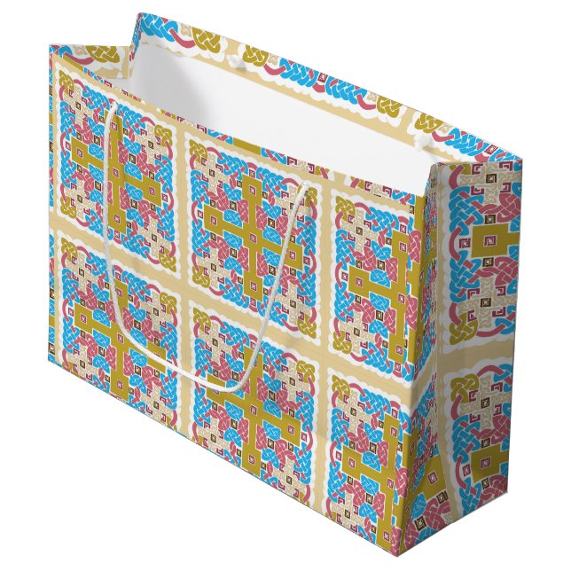 Celtic Donegal Large Gift Bag (Front Angled)