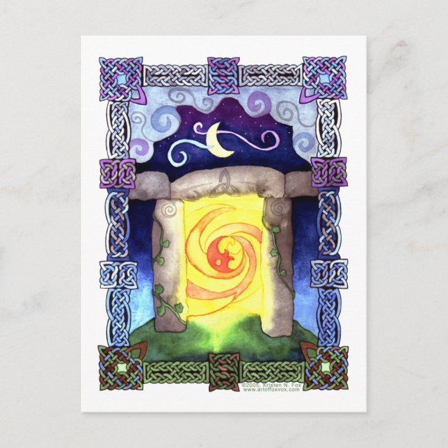 Celtic Doorway Postcard (Front)