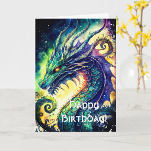 Celtic Dragon Birthday Greeting Card
