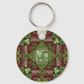 Celtic Dragon Labyrinth Key Ring