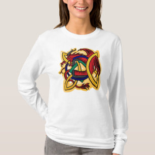 Celtic dragon ladies hoodie T-Shirt