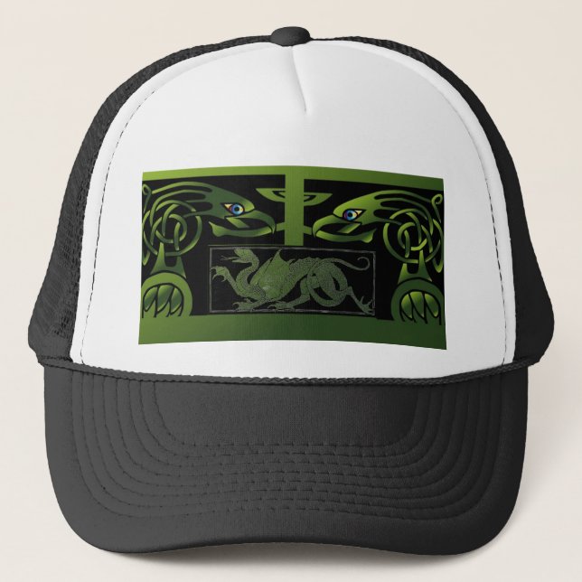 Celtic Dragon Trucker Hat (Front)