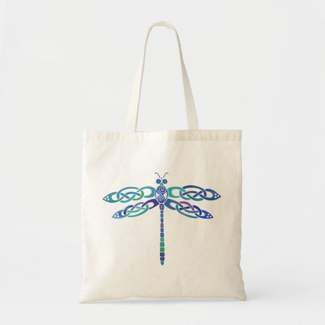 Celtic Dragonfly Tote Bag (Front)