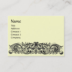 CELTIC DRAGONS MONOGRAM BUSINESS CARD