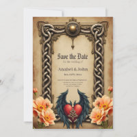 Celtic elegance with a heart and wings. 